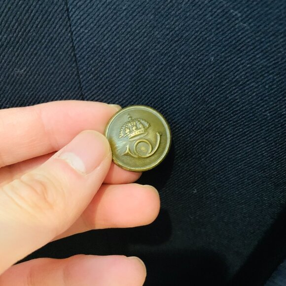 Austin Reed Double Breasted Blazer Suit Jacket Navy with Buttons Wool Vintage - Picture 11 of 16